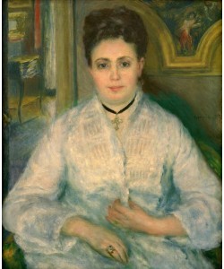 Pierre-Auguste Renoir, Portrait de Madame Victor Choquet en blanc