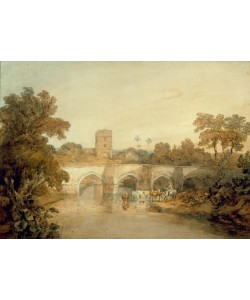 JOSEPH MALLORD WILLIAM TURNER, Bromfield on the River Onny, near Ludlow, Shropshire