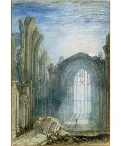 JOSEPH MALLORD WILLIAM TURNER, Melrose Abbey: An Illustration to Sir Walter Scott’s The La