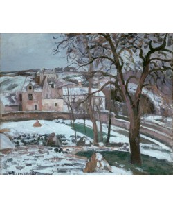 Camille Pissarro, Effet de neige à L’Hermitage, Pontoise