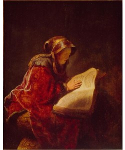 Rembrandt Harmenszoon van Rijn, Die Prophetin Hanna oder die Mutter des Künstlers