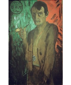 Otto Mueller, Selbstbildnis mit Pentagramm