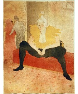 Henri de Toulouse-Lautrec, La Clownesse, assise