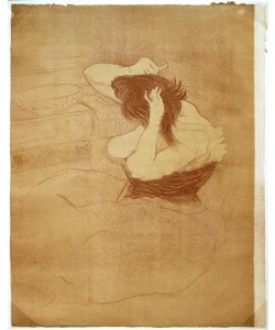 Henri de Toulouse-Lautrec, Femme qui se peigne, La coiffure