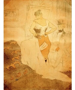 Henri de Toulouse-Lautrec, Femme en corset, Conquête de Passage