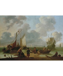 Wigerus Vitringa, Schiffe beim Ausladen am Strand