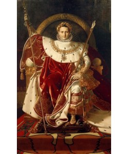 JEAN-AUGUSTE-DOMINIQUE INGRES, Napoleon auf dem Thron