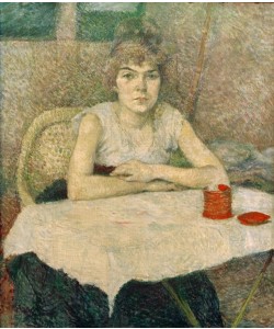 Henri de Toulouse-Lautrec, Junge Frau am Tisch,'Poudre de riz'