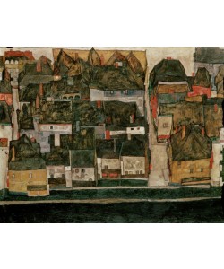 Egon Schiele, Die kleine Stadt IV (Krumau an der Moldau)