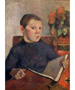 Paul Gauguin, Bildnis des Sohnes Clovis mit einem Buch