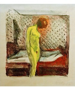 Edvard Munch, Weinende junge Frau am Bett