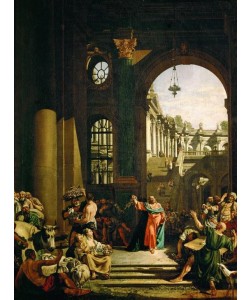 Bernardo Bellotto, Jesus drives the money-changers and merchants from the Temple