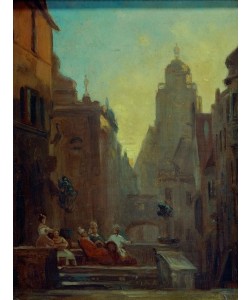 Carl Spitzweg, Plauderstündchen von der Storchenapotheke