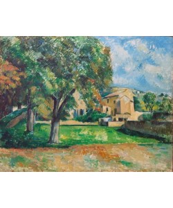 Paul Cézanne, Kastanienbäume und Farm in Jas de Bouffan