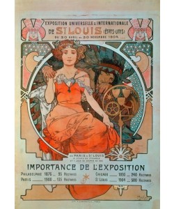 Alfons Maria Mucha, Poster for the Universal and International Exhibition in St. Louis, 1904