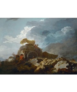 Jean-Honoré Fragonard, L’orage, dit aussi La charette embourbee