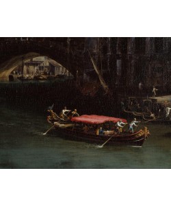 Giovanni Antonio Canaletto, Die Rialto-Brücke von Norden