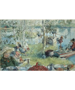 Carl Larsson, Krebsfang