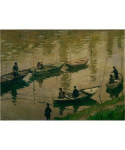 Claude Monet, Pêcheurs à la Ligne sur la Seine, à Poissy (Angler an der S