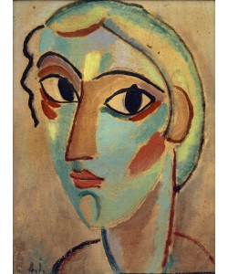 Alexej von Jawlensky, Mystischer Kopf: Mädchenkopf (halbseitlich),