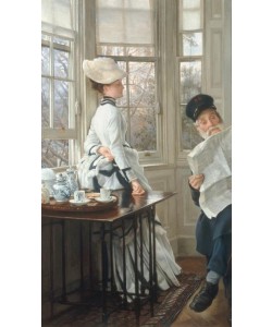 James Tissot (Jacques-Joseph), La lecture du journal