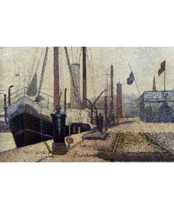 Georges Seurat, "The "María" in Honfleur", 1886