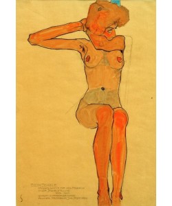 Egon Schiele, Mädchenakt