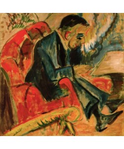 Ernst Ludwig Kirchner, Sitzender Mann auf Parkbank