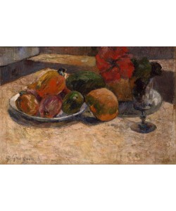 Paul Gauguin, Fruits exotiques et fleurs rouges