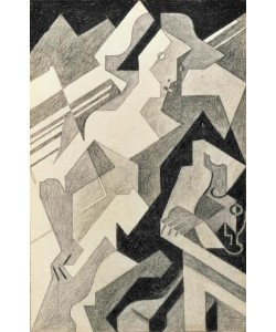 Juan Gris, Harlekin am Tisch