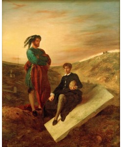 Eugene Delacroix, Hamlet et Horatio au cimetière
