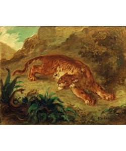 Eugene Delacroix, Le tigre et le serpent