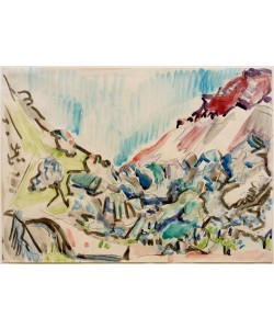 Ernst Ludwig Kirchner, Taleinschnitt bei Davos