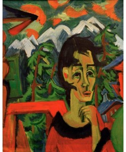 Ernst Ludwig Kirchner, Mädchen im Föhn