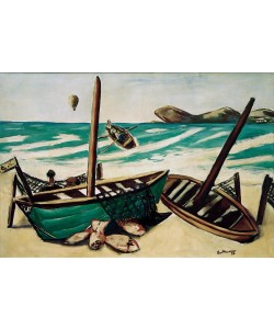 Max Beckmann, Küstenlandschaft mit Ballon