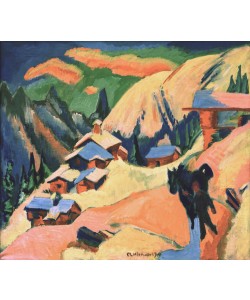 Ernst Ludwig Kirchner, Stafelalp im Schnee