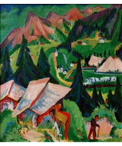 Ernst Ludwig Kirchner, Der Junkerboden von der Stafel aus