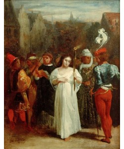 Eugene Delacroix, La pénitance de Jane Shore