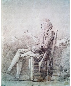 Jean-Honoré Fragonard, Portrait of the Abbot of Saint-Non