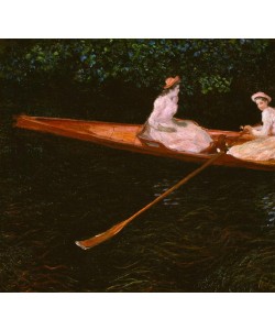 Claude Monet, En barque sur l’Epte (En canot sur l’Epte)