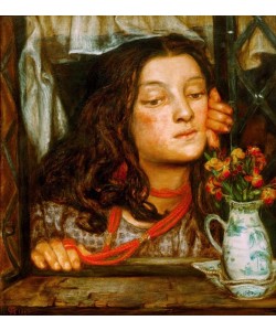 Dante Gabriel Rossetti, Girl at a lattice