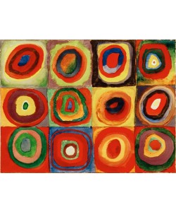 Wassily Kandinsky, Farbstudie – Quadrate mit konzentri– schen Ringen
