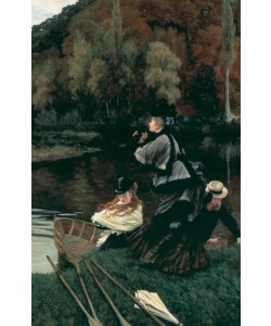 James Tissot (Jacques-Joseph), Autumn on the Thames (Nuneham Courtney)