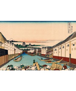 Katsushika Hokusai, Nihonbashi Bridge in Edo