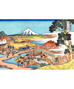 Katsushika Hokusai, Mount Fuji seen from the tea plantation at Katakura