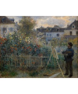 Pierre-Auguste Renoir, Claude Monet beim Malen in seinem Garten in Argenteuil