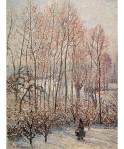 Camille Pissarro, Morgensonne auf dem Schnee