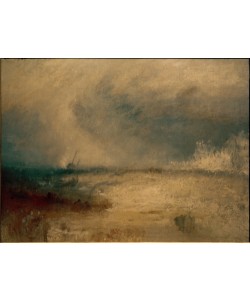 JOSEPH MALLORD WILLIAM TURNER, Wellen brechen sich an einer Küste