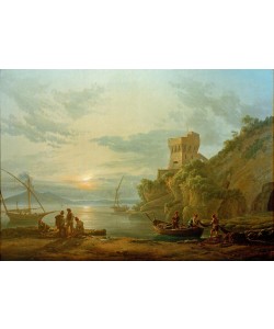 Johan Christian Clausen-Dahl, Küste nahe Castellamare im Morgennebel