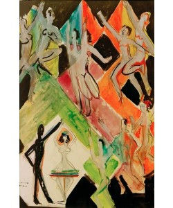 Ernst Ludwig Kirchner, Enwurf zum Wandbild ‘Farbentanz'